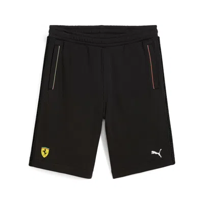 Puma Men's Scuderia Ferrari Race Sweat Shorts In Black