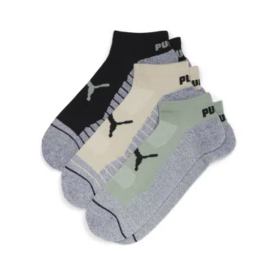 Puma Men's Select Terry Low Cut Socks (3 Pairs) In Gray