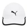 Puma Men's Six Panel Performance Logo Cap In White,black