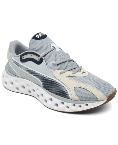 Puma Men's Softride Frequence Running Sneakers From Finish Line In Mid Gray