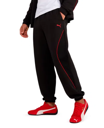 Puma Men's Sport Regular-fit Track Pants In Black
