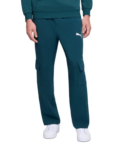 Puma Men's Sport Relaxed Cargo Pants In Green