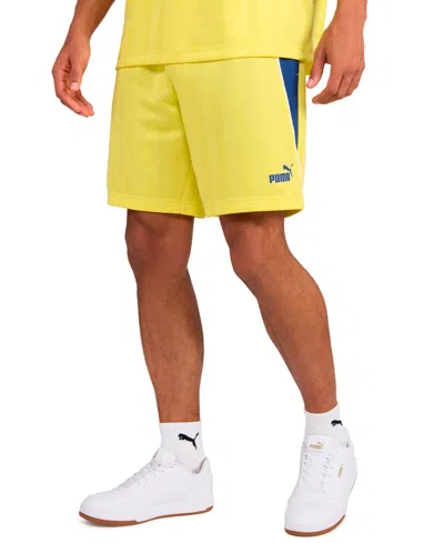 Puma Men's Sport Stripe Shorts In Yellow
