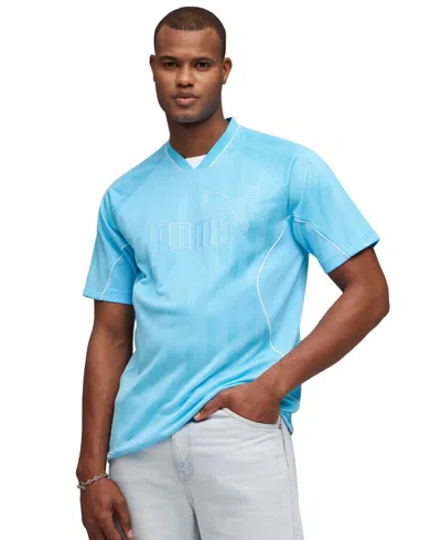 Puma Men's Sport Stripe V-neck Jersey In Multi
