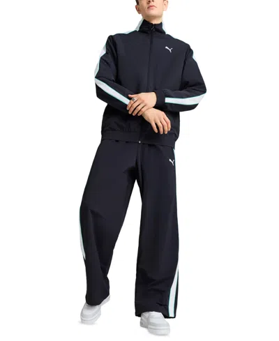 Puma Men's T7 Oversized Track Jacket In Blue