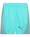 Puma Men's Tad Tech Knit Logo Shorts In Aquatic Heather
