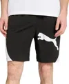 Puma Men's Tad Tech Knit Logo Shorts In Black