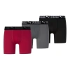 Puma Men's Training Boxer Briefs 3 Pack In Red / White