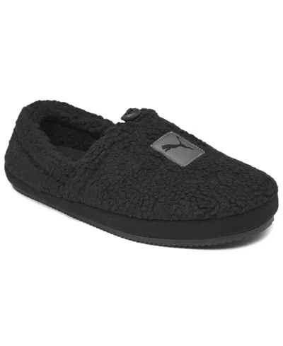 Puma Men's Tuff Mocc Sherpa Slippers From Finish Line In Black