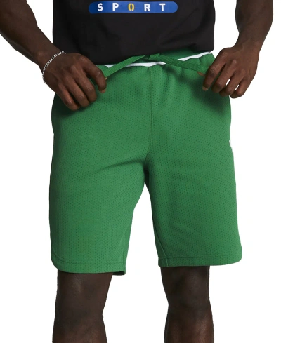 Puma Men's Vintage Sport Tipped Textured 9" Shorts In Archive Green