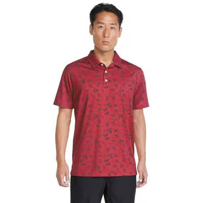 Puma Men's Volition Block Party Polo In Red