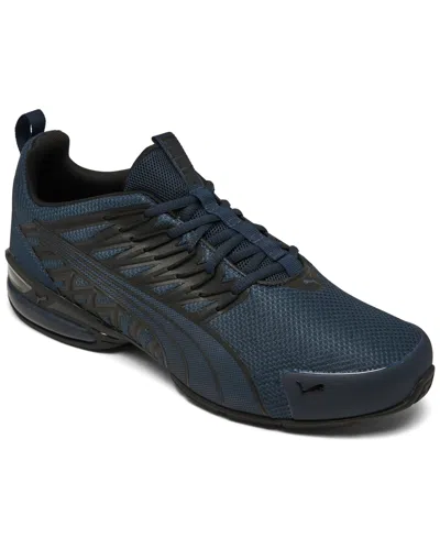 Puma Voltaic Evo Running Shoes In Club Navy- Black-electric Lime