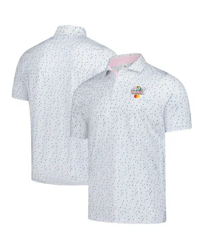 Puma White Arnold Palmer Invitational Tea Time Mattr Polo In Gray