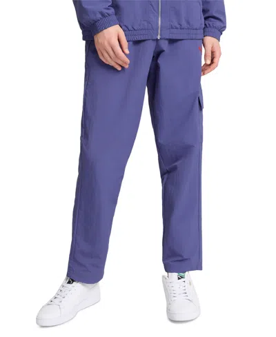 Puma Men's Woven Cargo Pants In Blue Crystal
