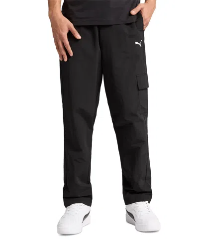 Puma Men's Woven Cargo Pants In  Black