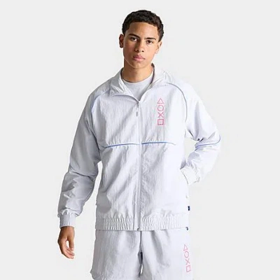 Puma Men's X Playstation Woven Track Jacket In Silver Mist