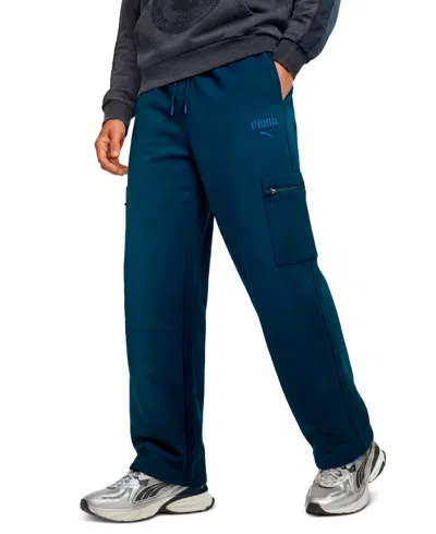Puma Men's Zip Cargo Pocket Waistband Cargo Pants In Blue