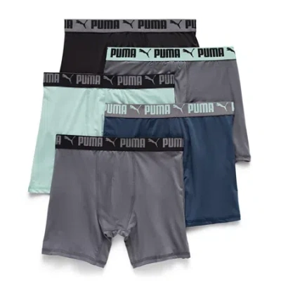 Puma Mens Boxer Briefs Pfa25m1514027-604 In Green