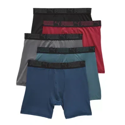 Puma Mens Boxer Briefs Pfa25m1514027-604 In Red