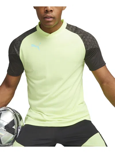 Puma Mens Colorblock Polyester Shirts & Tops In Multi