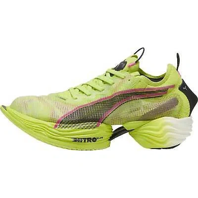 Pre-owned Puma Mens Fast-r Nitro Elite 2 Running Shoes Trainers Lightweight Sports - Green In Grün