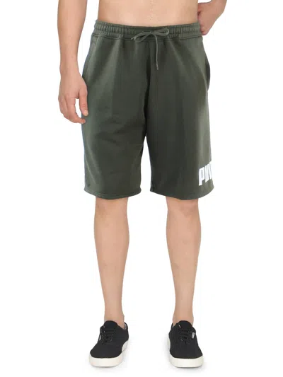 Puma Mens Fleece Casual Shorts In Multi