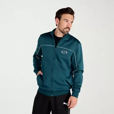 Puma Mens Lightweight Track Jacket In Green