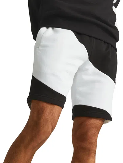 Puma Mens Logo Fitness Shorts In White