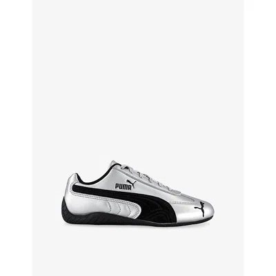 Puma Silver Speedcat Metallic Sneakers In Gray