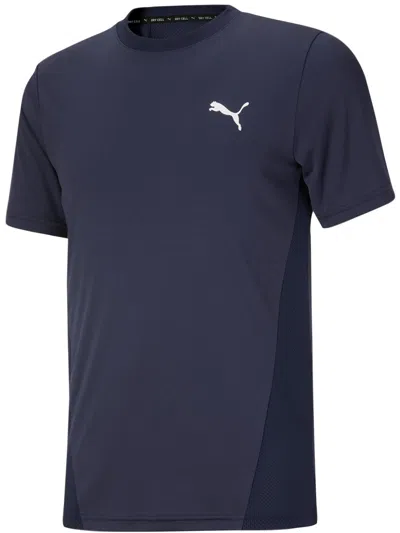 Puma Mens Perforated Moisture Wicking Shirts & Tops In Blue