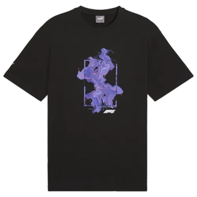 Puma F1 Neon Energy Cotton Graphic T-shirt In  Black