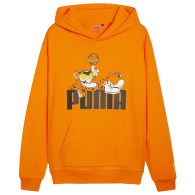Puma Mens  Hoops X Cheetos Hoodie In Black/rickie Orange