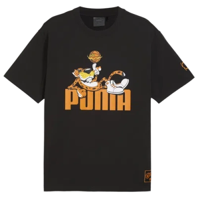 Puma Mens  Hoops X Cheetos T-shirt In  Black/orange