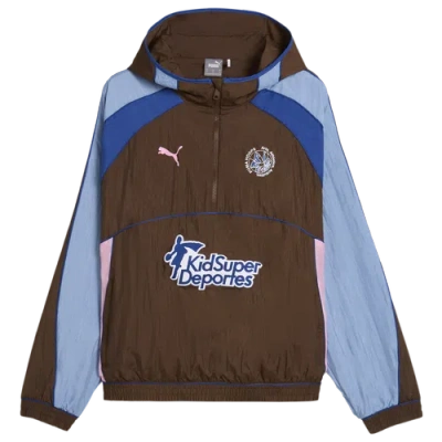 Puma Mens  Hoops X Kidsuper Track Jacket In Chestnut Brown