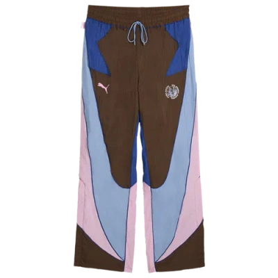 Puma Mens  Hoops X Kidsuper Track Pants In Chestnut Brown
