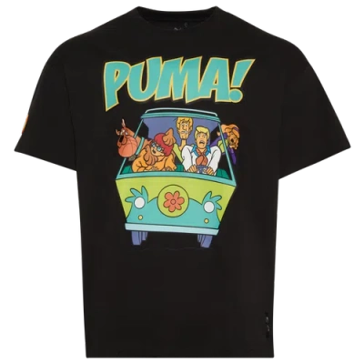 Puma Mens  Hoops X Scooby-doo Short Sleeve T-shirt In Black/multi