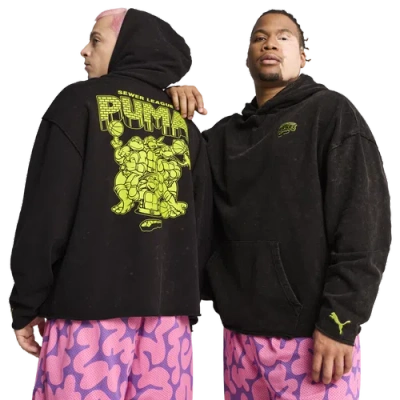 Puma Mens  Hoops X Tmnt Hoodie In Black