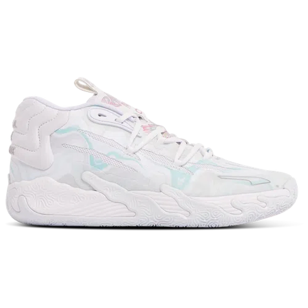 ★Puma MB.03 Iridescent_White-Dewdrop★ PUMA x LAMELO BALL MB.03 Iridescent Big Kids' Basketball
