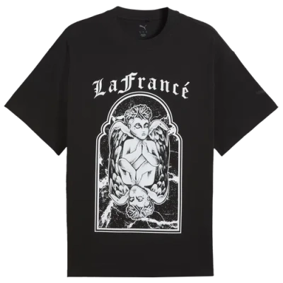 Puma Mens  Melo Lafrance Wis Logo T-shirt In Black/white