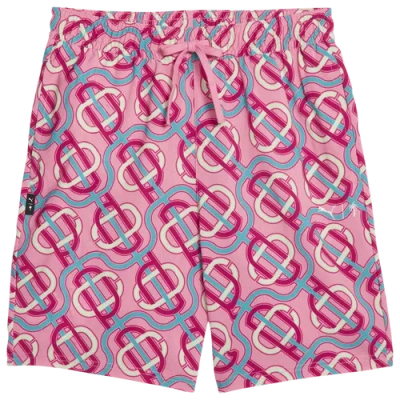 Puma Mens  Palm Tree Club Aop Shorts In Strawberry Burst/green/white