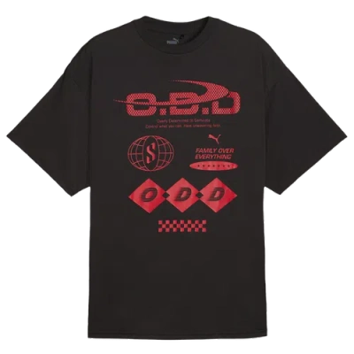Puma Mens  Scoots Trail Blazing Tee In  Black