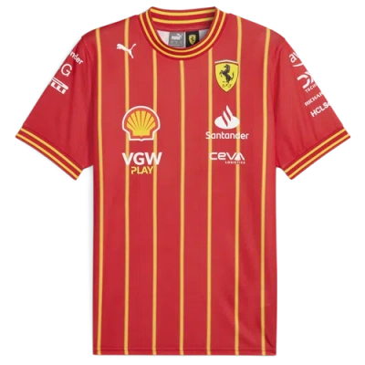 Puma Mens  Sf Team Soccer Jersey In Burnt Red