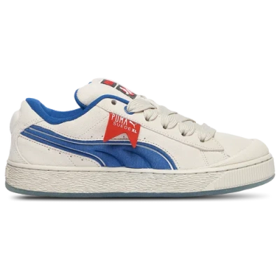 Puma Mens  Suede Stay Puff In White/blue/white