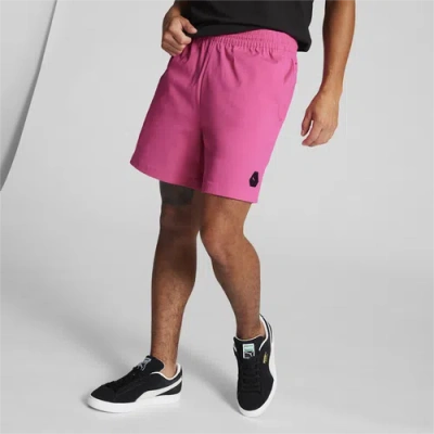 Puma Mens  Tech Rudagon Woven 6" Shorts In Glowing Pink/glowing Pink