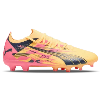 Puma X Christian Pulisic Ultra Ultimate Firm Ground/artificial Ground Men's Soccer Cleats Shoes In Sun Stream- Navy-sunset Glow