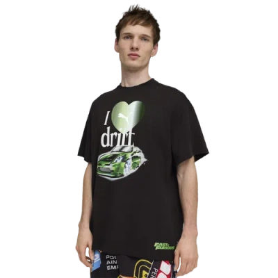 Puma Mens  X Fast & Furious Short Sleeve T-shirt In Black