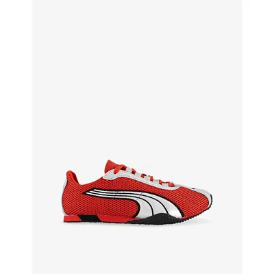 Puma Mens Red Silver H-street Mesh Trainers In Multi