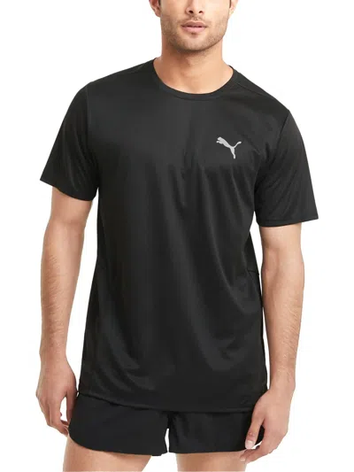 Puma Mens Reflective Polyester Shirts & Tops In Black