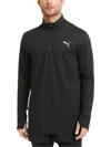 Puma Men's Run Favorite Moisture Wicking 1/4-zip Long-sleeve Running T-shirt In Black