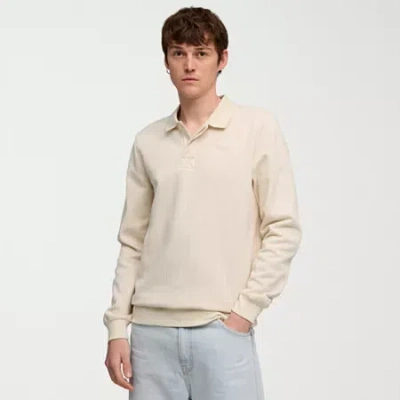 Puma Mens Regular Fit Long Sleeve Polo Shirt In Neutral